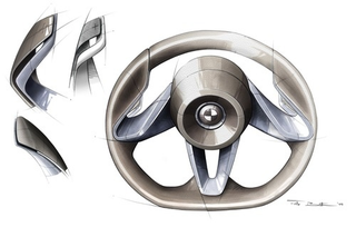 Illustration for article titled BMW's Tron-Like Turbodiesel Concept Rendered For Your Pleasure